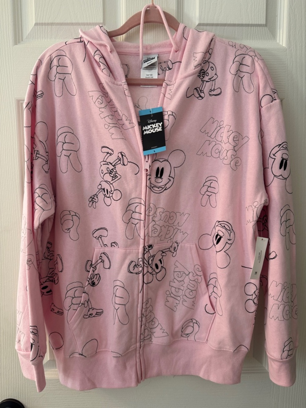 Mickey Mouse All Over Embroidery Hoodie